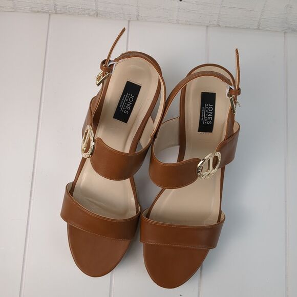 Jones New York Isotta Espadrille Brown Jute Woven Wedge Sandal Women's 10 - Picture 12 of 12